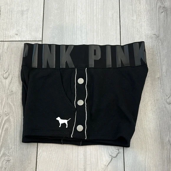 PINK Victoria's Secret Black Women's Elastic Waist Athletic Shorts size XS - Picture 4 of 9